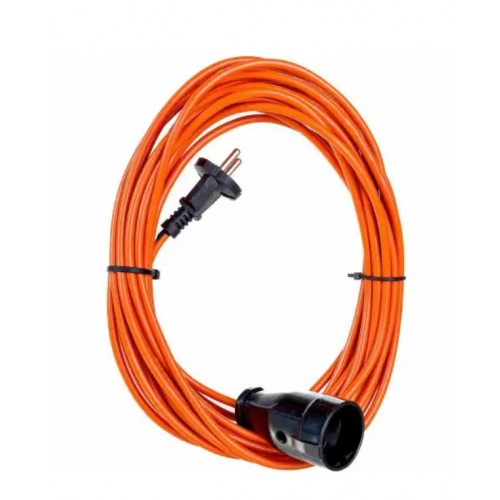 Удлинитель силовой шнур GLANZEN штепс. гнездо ПВС 2х0,75 10 м арт. ES-10-001