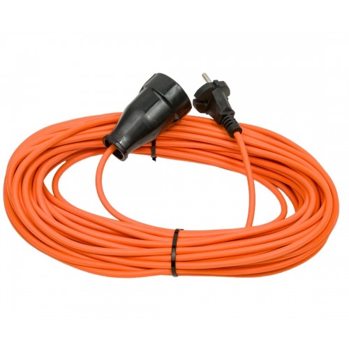 Удлинитель силовой шнур GLANZEN штепс. гнездо ПВС 2х0,75 20 м арт. ES-20-001