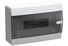 UNION Compact Корпус пластиковый ЩРН-П-12 IP41 черная прозрачная дверь IEK