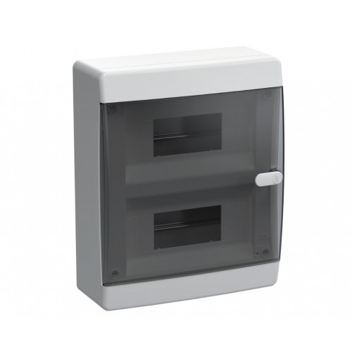 UNION Compact Корпус пластиковый ЩРН-П-18 IP41 черная прозрачная дверь IEK