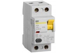УЗО ВД1-63 2Р 40А 30мА тип А IEK