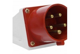 Вилка 525 стац. 3P+PE+N 32А IP44