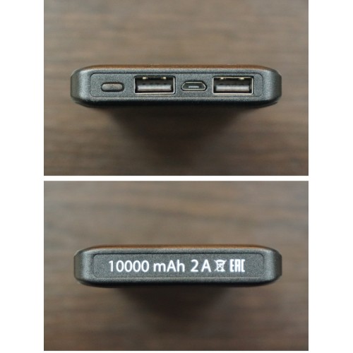 Внешний аккумулятор "Юкон 4", 10 000 mAh, 2 А, 2 USB, TDM