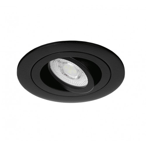 Встраиваемый cветильник WOLTA WDL-MR11/01BL-R ALTO mini под лампу MR11 с цоколем GU10 IP20 круглый Черный D75х22mm