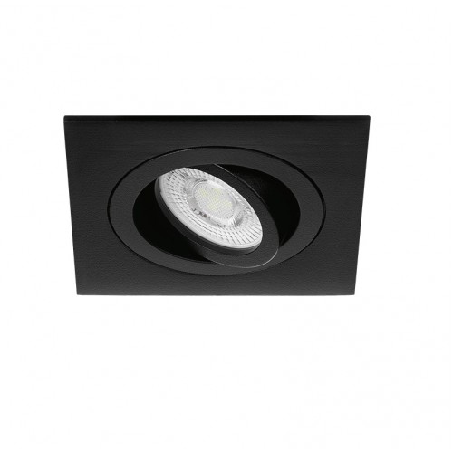Встраиваемый cветильник WOLTA WDL-MR11/01BL-S ALTO mini под лампу MR11 с цоколем GU10 IP20 квадрат Черный D75х75х22mm