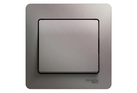 Выключатель 1-кл. СП Glossa 10А IP20 (сх. 1) 10AX в сборе платина SE