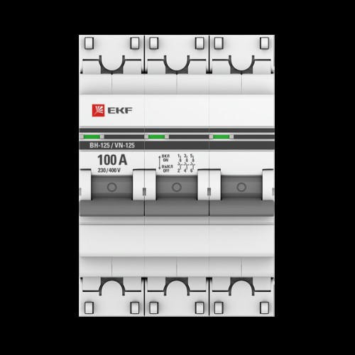 Выключатель нагрузки 3P 100А ВН-125 EKF PROxima