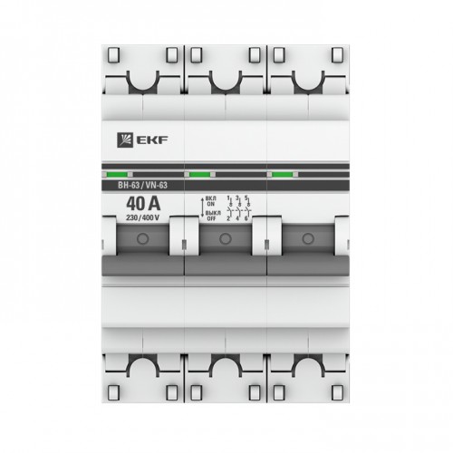 Выключатель нагрузки 3P  40А ВН-63 EKF PROxima
