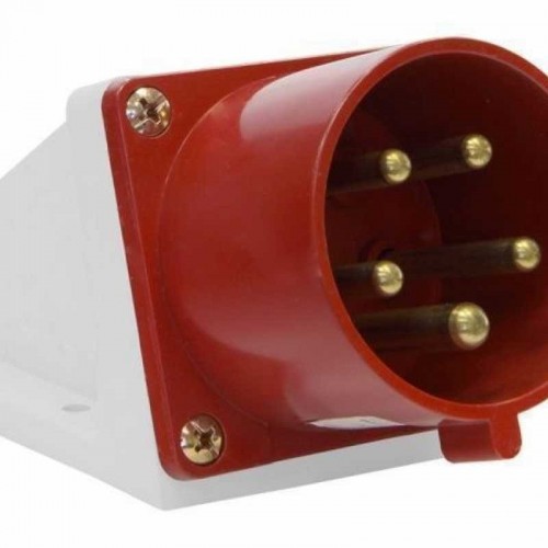 Вилка 525 стац. 3P+PE+N 32А IP44