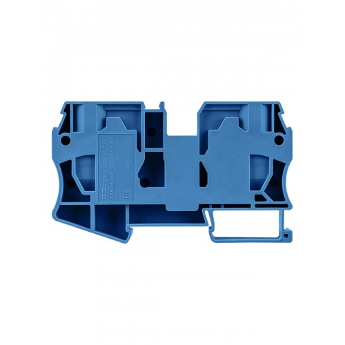 Зажим клеммный безвинтовой (ЗКБ) 35мм2 125А с заглушкой синий TDM