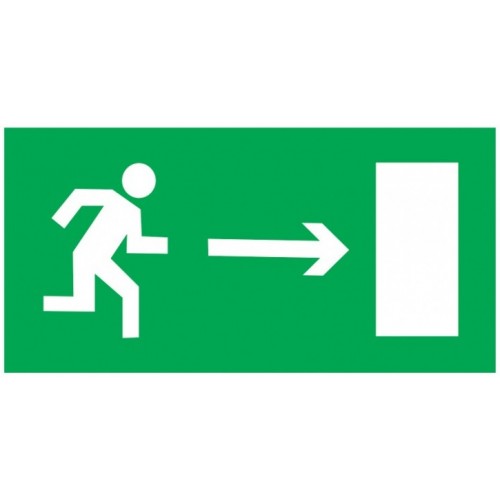 Знак "Направление к эвакуационному выходу направо" 150х300мм EKF PROxima